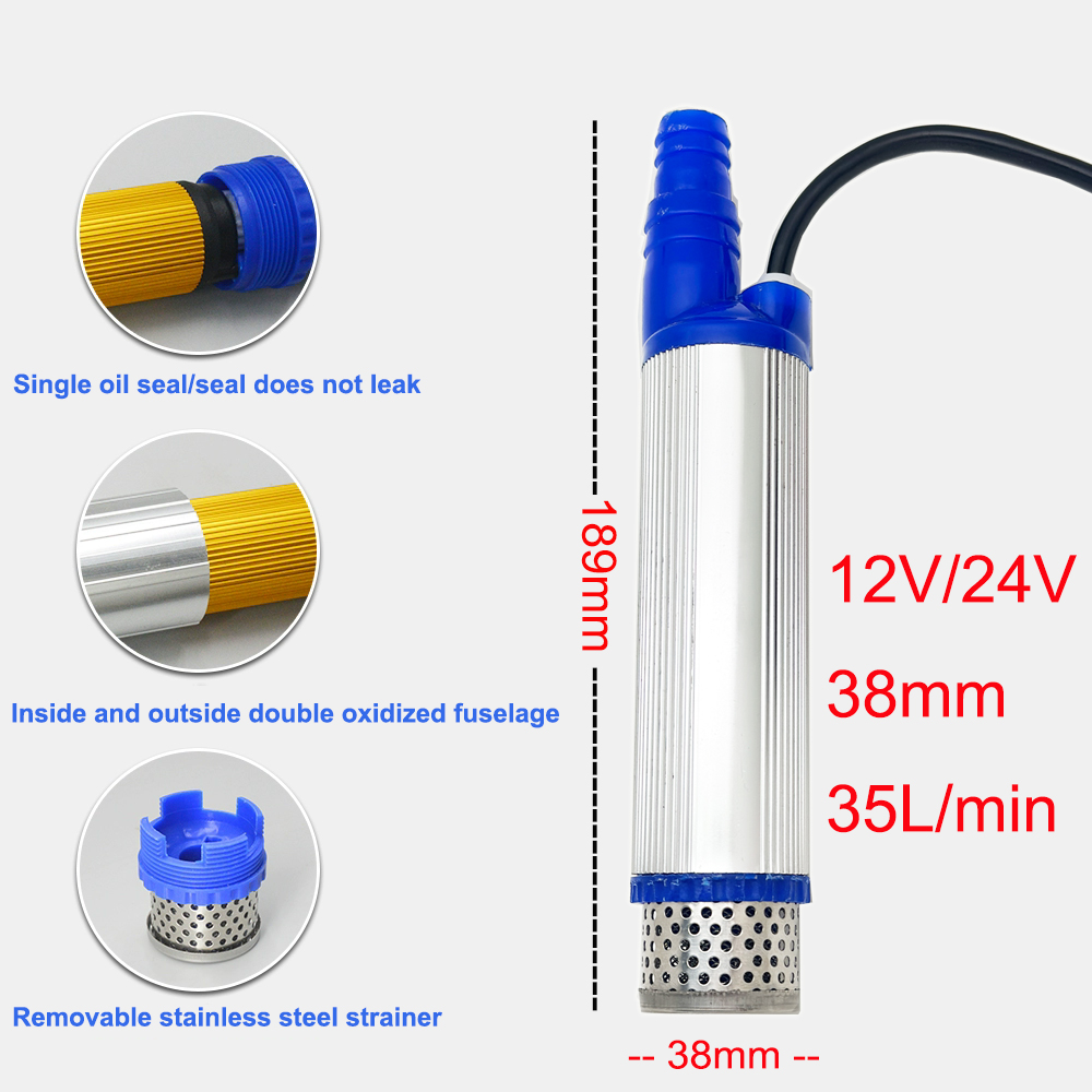 Electric Car Pump 38mm Portabl - огляд і ціна Water Pump Submersible Mini