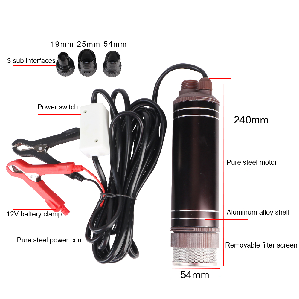 High Power Self-priming Oil Pu - огляд і ціна Water Pump Submersible Mini