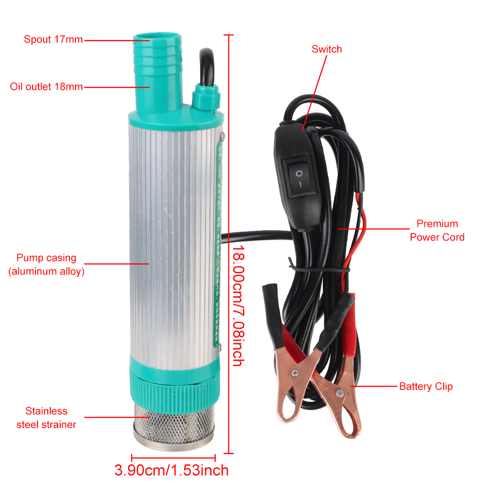 Fuel Transfer Mini 30L/min Alu - огляд і ціна Water Pump Submersible Mini
