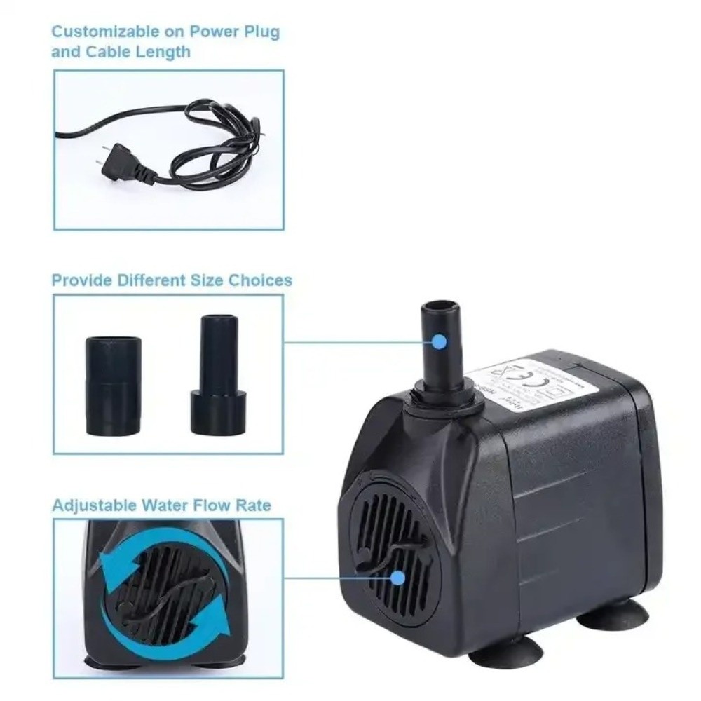 Black Submersible Water Pump S - огляд і ціна Water Pump Submersible Mini